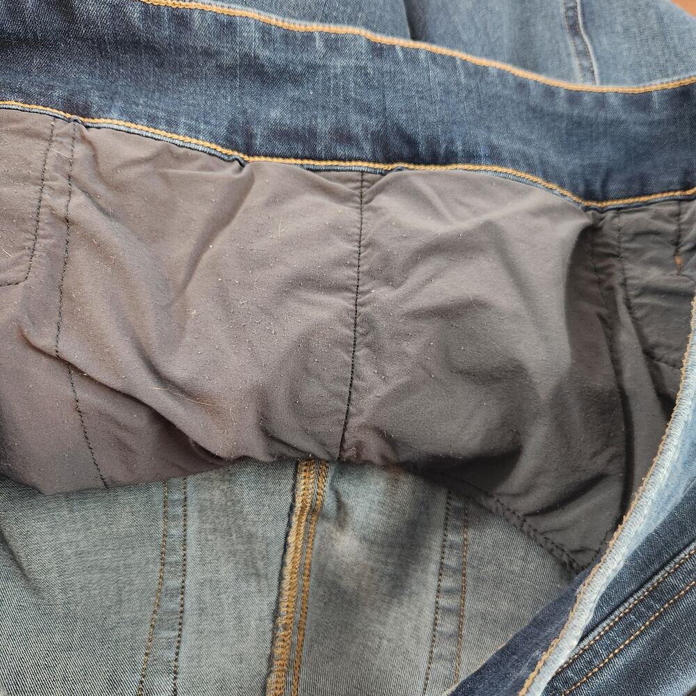 Duluth Trading Co Dark Wash Pull on Skinny Denim Jeans Plus Women's 18 - Picture 5 of 8